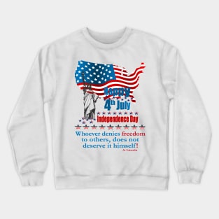 Happy Independence Day Crewneck Sweatshirt